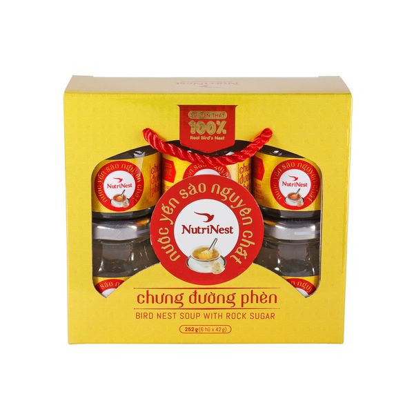  NutriNest – 冰糖炖纯净燕窝水 – 6罐礼盒 * 42克 