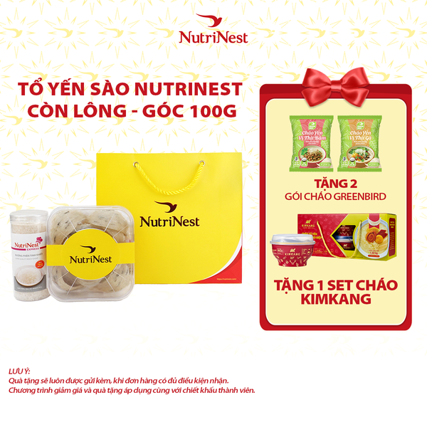  Combo Tổ Yến Sào NutriNest còn lông - Góc 100g - Không hộp 