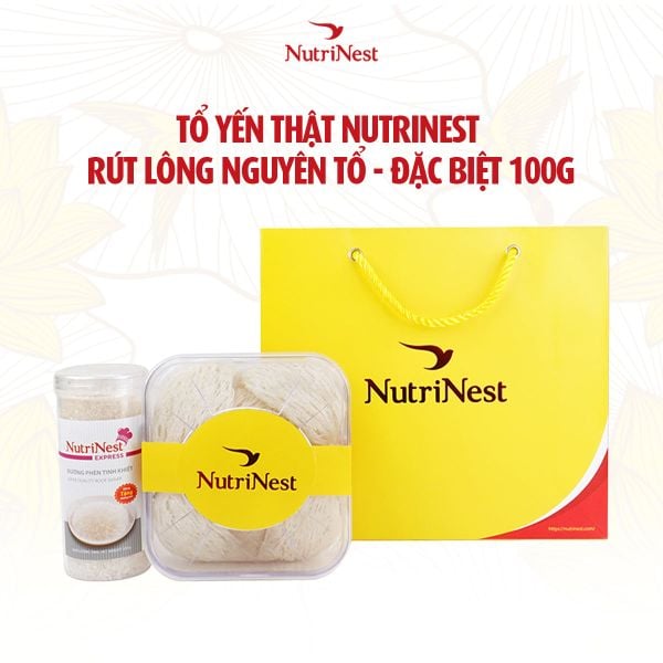  Combo Tổ Yến Sào NutriNest rút lông - Đặc biệt 100g - Không hộp 