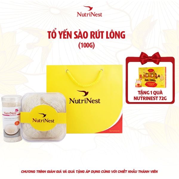  Combo Tổ Yến Sào NutriNest rút lông - 100g - Không hộp 