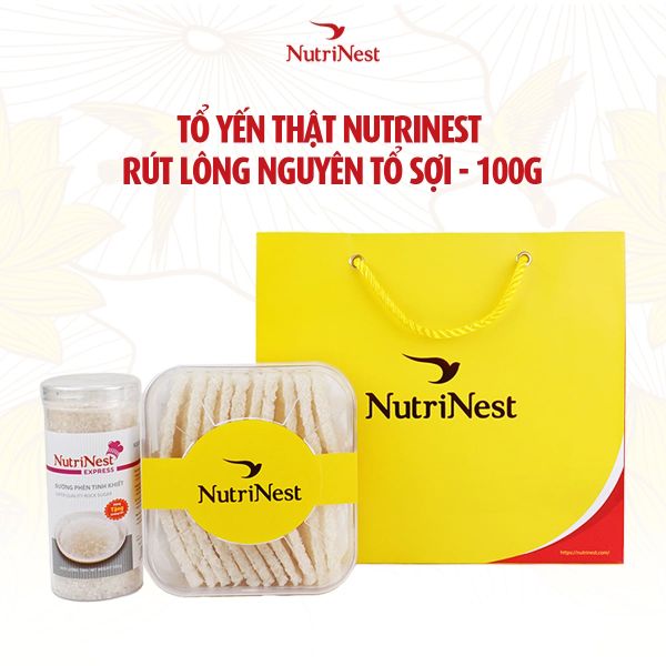  Combo Tổ Yến Sào NutriNest rút lông - Sợi 100g - Không hộp 