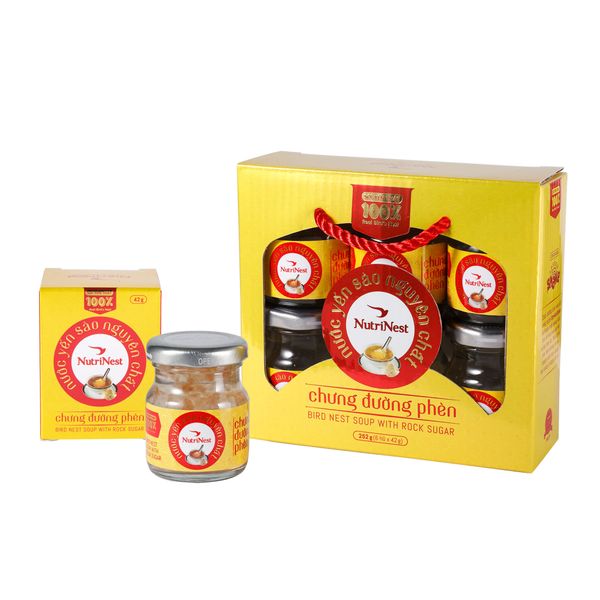  NutriNest – 冰糖炖纯净燕窝水 – 6罐礼盒 * 42克 