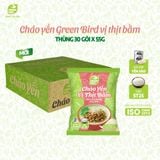  Thùng 30 Cháo yến Green Bird vị thịt bằm - Gói 55g 