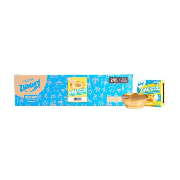  Combo 24 bát chè sữa tươi gạo bắp Zummy 
