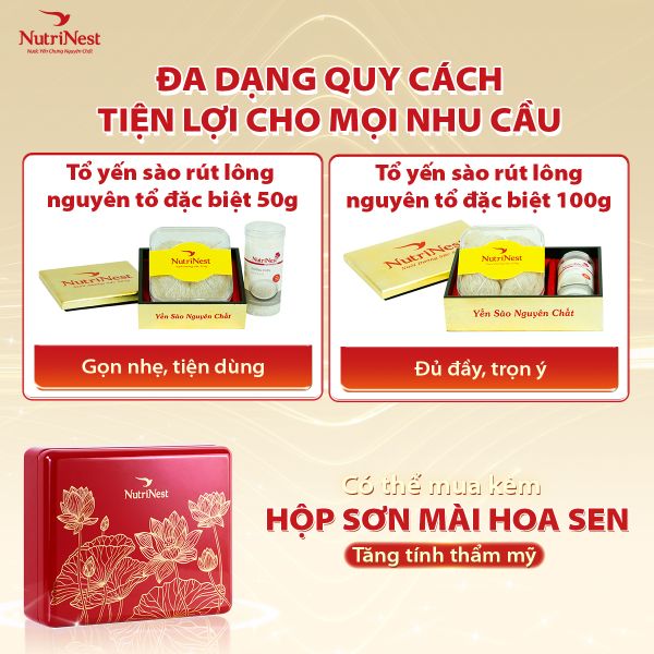  Tổ Yến Sào NutriNest rút lông - 50g 