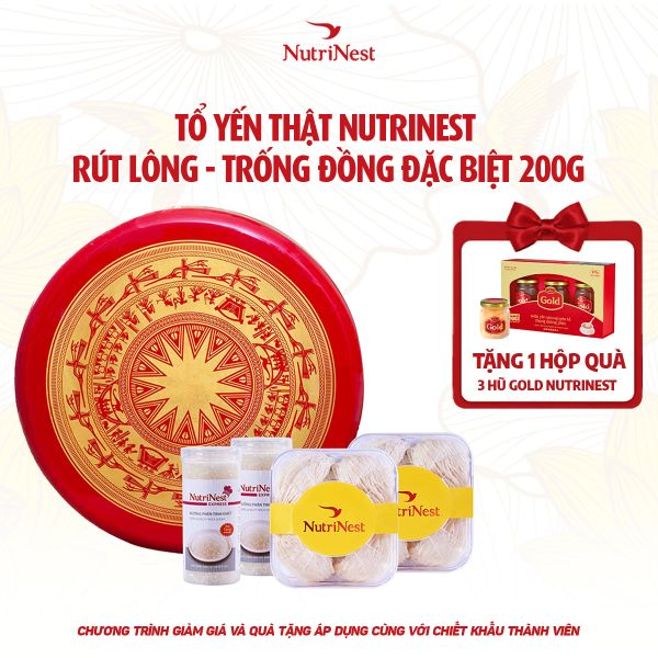  Tổ Yến Sào NutriNest rút lông – Trống đồng đặc biệt 200g 