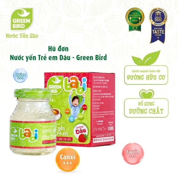  Green Bird Babi dâu 72g - Hũ đơn 