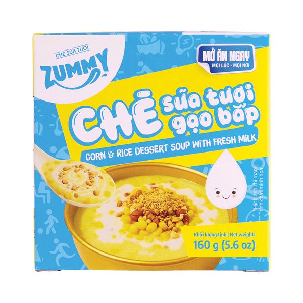  Combo 24 bát chè sữa tươi gạo bắp Zummy 