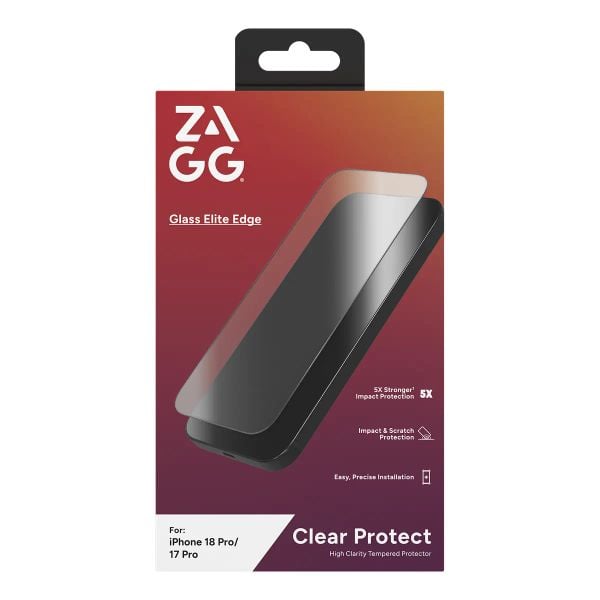 ZAGG Elite Edge Dán cường lực iPhone 18 Series (Trong suốt)