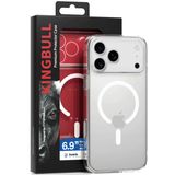 Mipow Magsafe Kingbull Button control Tempered Glass Transparent Case iPhone 17 Series
