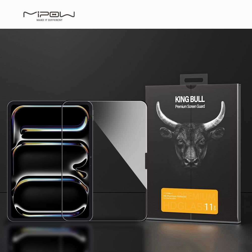 MIPOW Kingbull HD Premium Protector iPad Air 11-inch (Trong suốt)