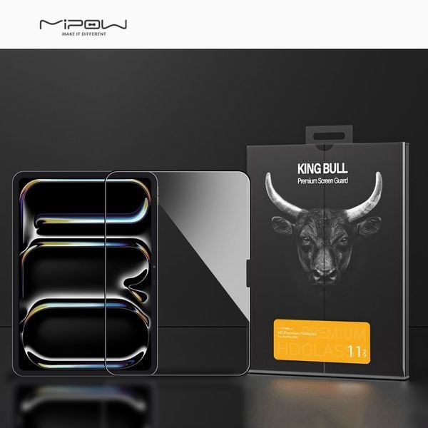 MIPOW Kingbull HD Premium Protector iPad Air 11-inch (Trong suốt)