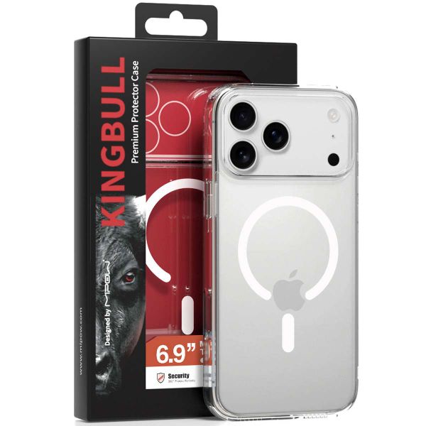 Mipow Magsafe Kingbull Tempered Glass Transparent Case iPhone 17 Series