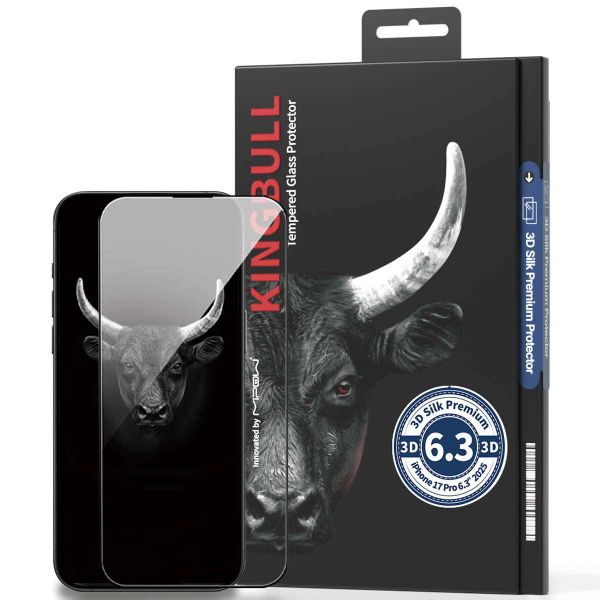 Mipow Dán cường lực Kingbull 3D Silk Premium iPhone 17 Series (Trong suốt)