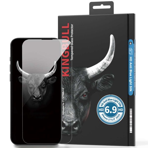 Mipow Dán cường lực Kingbull HD Anti Blue Light Premium Silk iPhone 17 Series (Chống ánh sáng xanh)