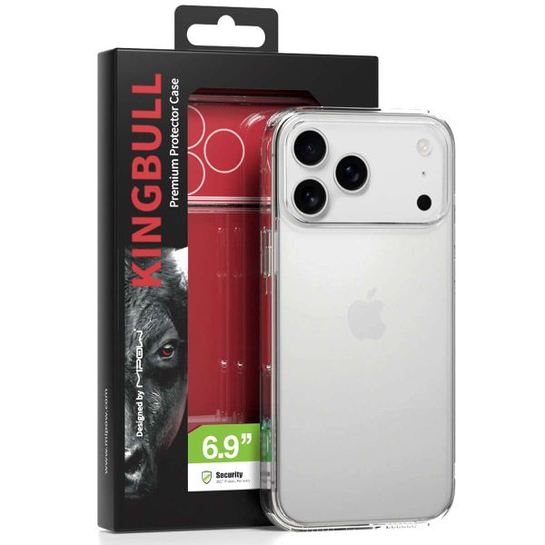Mipow Kingbull Tempered Glass Transparent Case iPhone 17 Series