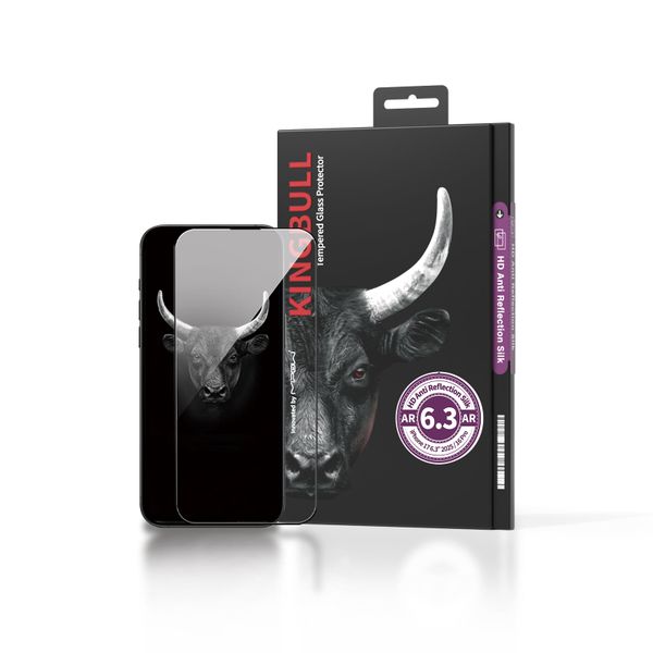 Mipow Dán cường lực Kingbull HD Anti-Reflection iPhone 17/16 Pro (Chống phản quang)