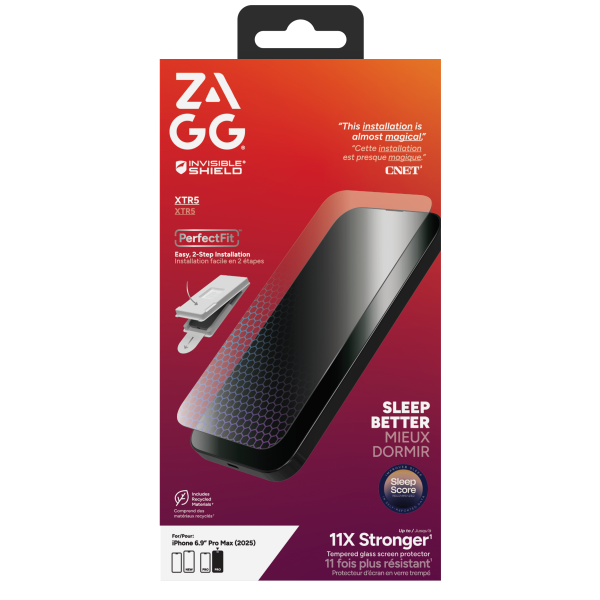 ZAGG Dán cường lực InvisibleShield XTR5 iPhone 17 Series (Trong suốt)