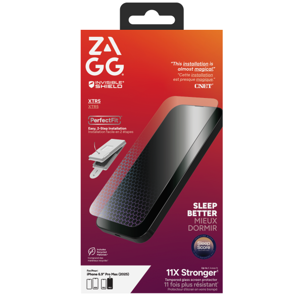 ZAGG Dán cường lực InvisibleShield XTR5 iPhone 17 Series (Trong suốt)