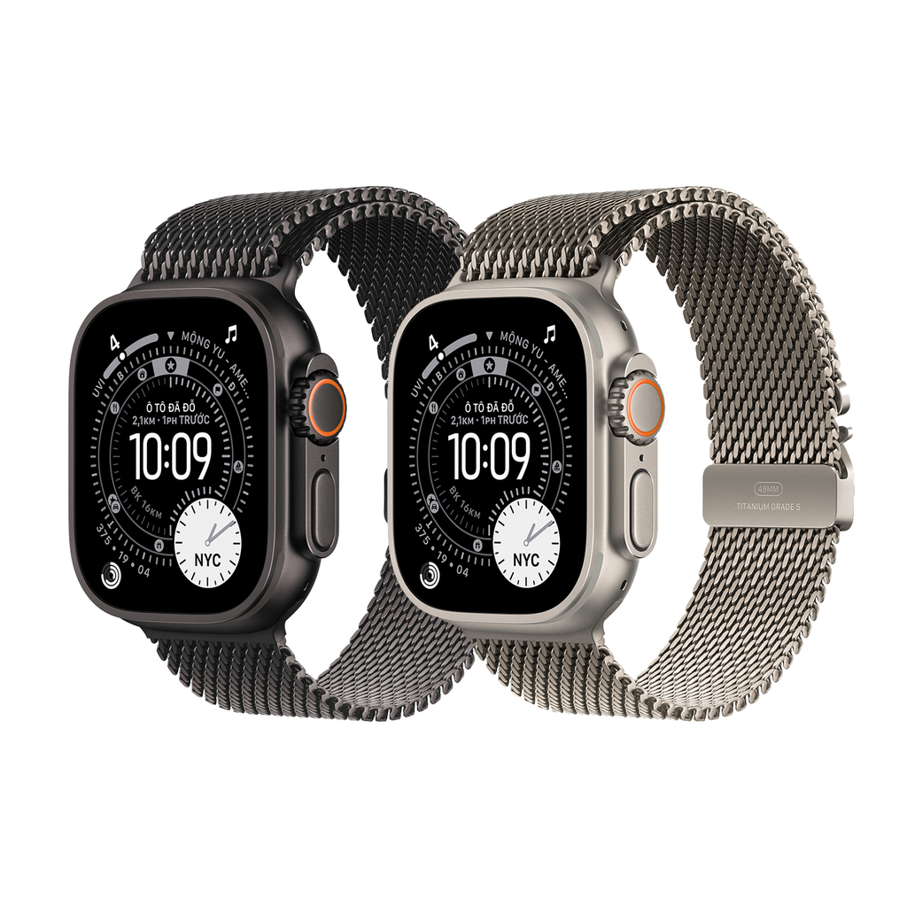 Apple Watch Ultra 3 (Vỏ Titan - Dây Quấn Milan Titan Size Lớn)
