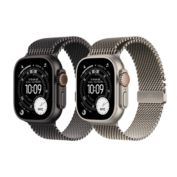 Apple Watch Ultra 3 (Vỏ Titan - Dây Quấn Milan Titan Size Lớn)