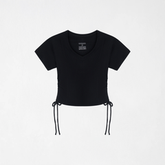RUCHING CROPTOP W13052 WOMEN