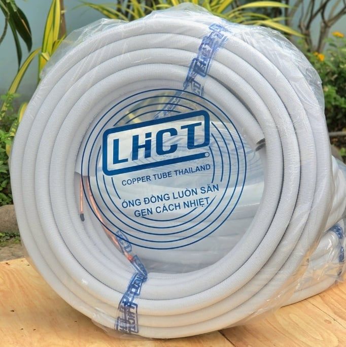 Ống Đồng Thái Lan LHCT luồn sẵn gen cách nhiệt 12/19 cuộn 15 mét