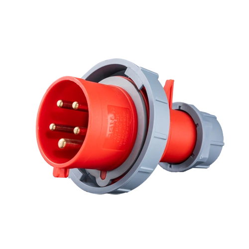 Phích cắm loại di động có kẹp giữ dây 5 cực, 32A, IP67 mã MPN-0252