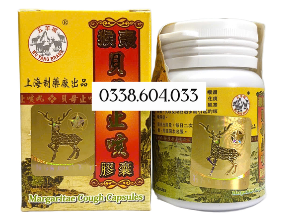 Thảo dược Margaritae Cough Capsules- Viên uống trị Ho Malaysia