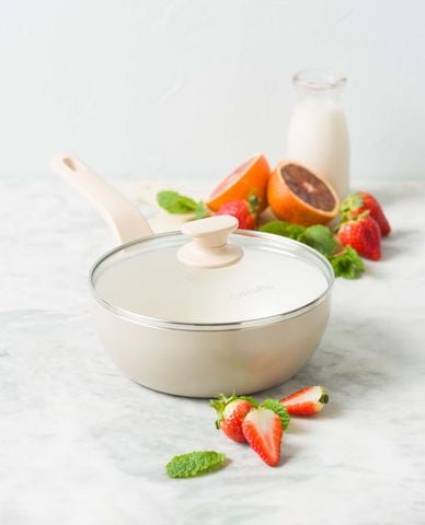  GREENPAN - Chảo chống dính Ceramic Essen 20cm kèm nắp 