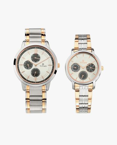  TITAN - Đồng hồ đôi nam nữ Bandhan 41mm & 33mm 
