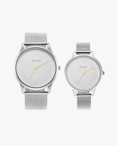  TITAN - Đồng hồ đôi nam nữ Neo Bandhan 7 43.5mm & 36.5mm 
