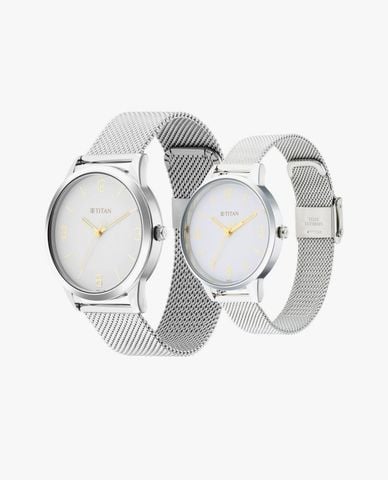  TITAN - Đồng hồ đôi nam nữ Neo Bandhan 7 43.5mm & 36.5mm 