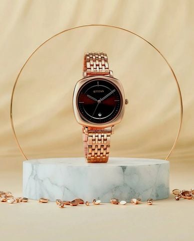  TITAN - Đồng hồ nữ IBD Shaped Cases 32.6mm 