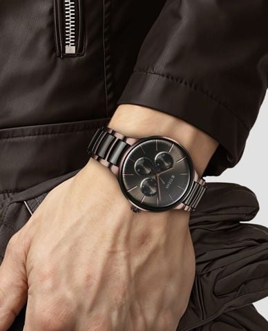  TITAN - Đồng hồ nam Ceramic Fusion 42mm 