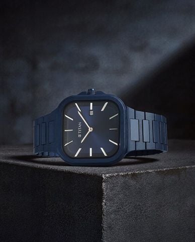  TITAN - Đồng hồ nam Classique Slim Square 41mm 