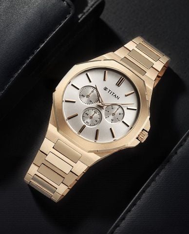  TITAN - Đồng hồ nam Classique Slim Multifunction 43.5mm 