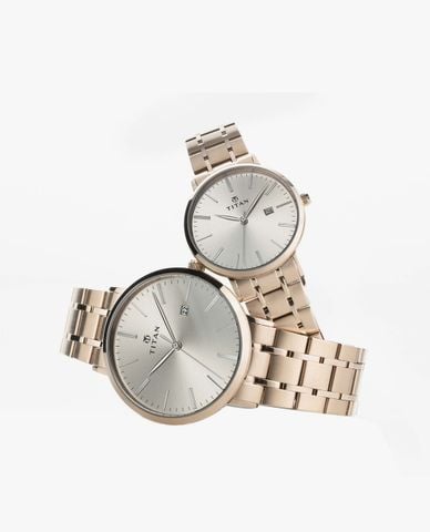  TITAN - Đồng hồ đôi nam nữ Modern Bandhan II 41mm & 32mm 
