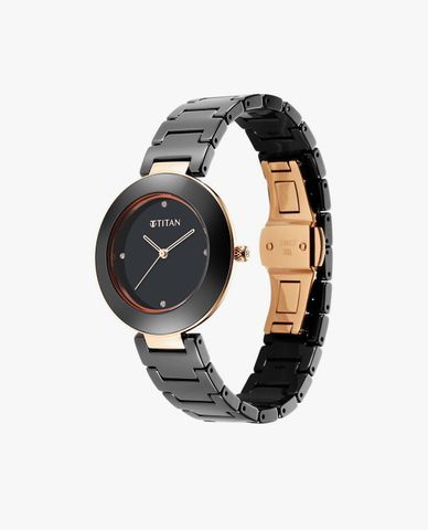  TITAN - Đồng hồ nữ Purple Ceramics 35mm 