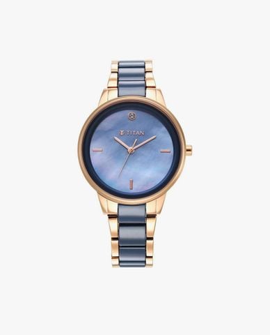  TITAN - Đồng hồ nữ Purple Ceramics 34mm 
