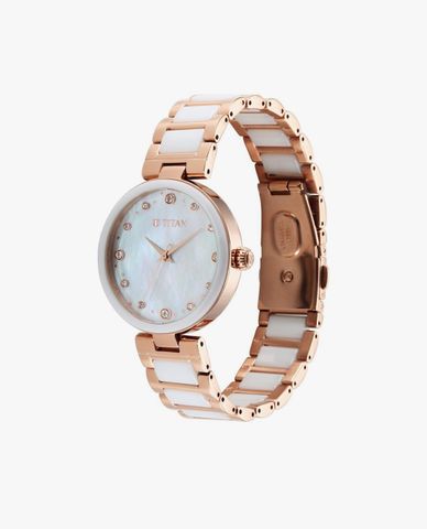  TITAN - Đồng hồ nữ Purple Ceramics 34mm 