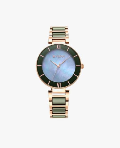  TITAN - Đồng hồ nữ Purple Ceramics 34mm 