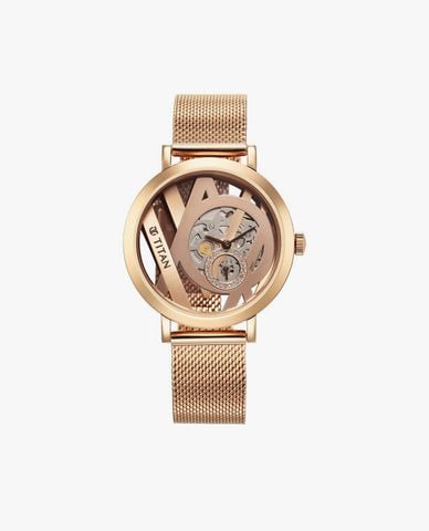  TITAN - Đồng hồ nữ Purple Abstract 36mm 