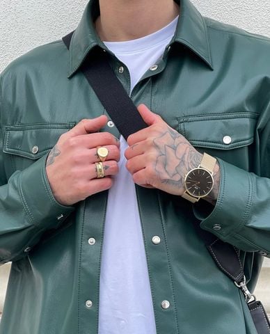  DANIEL WELLINGTON - Đồng hồ nam Classic Mesh Onyx 40mm 