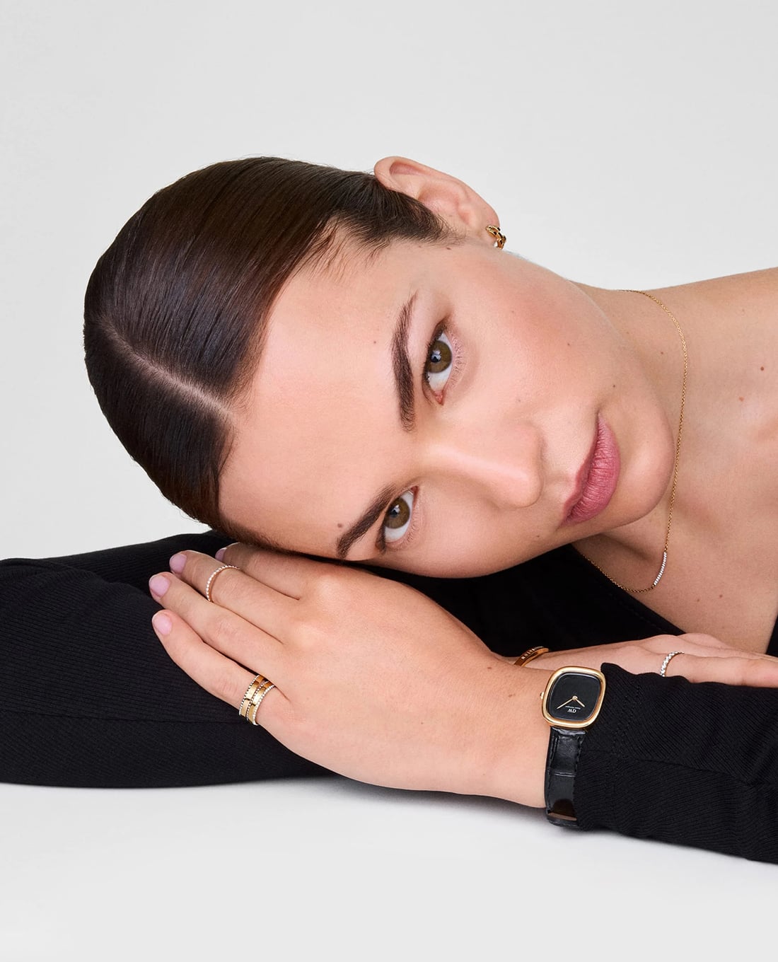 DANIEL WELLINGTON - Đồng hồ nữ Margot Reading Onyx Ceramic 26mm