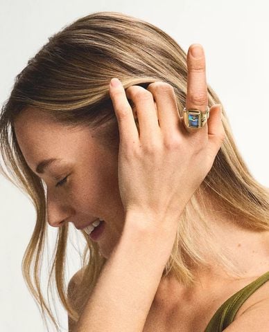  FOSSIL - Nhẫn nữ phối mặt đồng hồ Raquel 14mm 