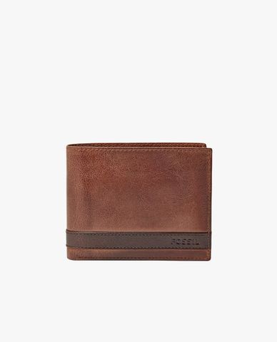  FOSSIL - Ví nam dáng ngắn gập đôi Bifold Quinn 