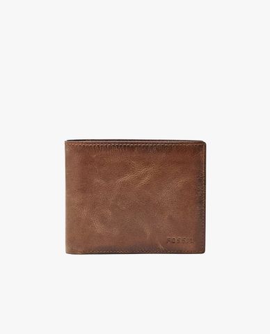  FOSSIL - Ví nam dáng ngắn gập đôi Coin Bifold 