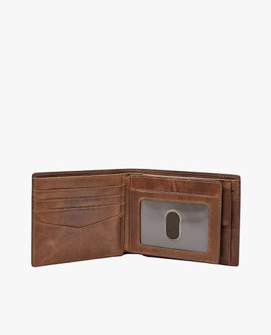  FOSSIL - Ví nam dáng ngắn gập đôi Coin Bifold 