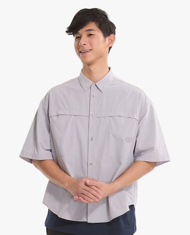  SKECHERS - Áo sơ mi nam cổ bẻ tay ngắn trẻ trung 